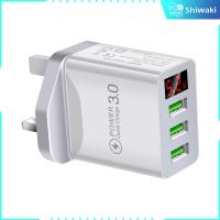 Shiwaki หน้าจอดิจิตอล3USB แบบพกพาที่ชาร์จความเร็วสูงชาร์จเร็วสำหรับการเดินทางชาร์จ