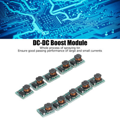 ตัวแปลง DC เพิ่มกำลังไฟ1.5V 1.8V 2.5V 3V 3.3V 3.7V 4.2V ถึง5V 10ชิ้นโมดูลควบคุมแรงดันไฟฟ้าสำหรับวงจร