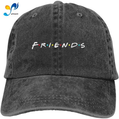 Antkondnm Womens Friends Baseball Caps Adjustable Denim Ball Cap Dad Hat