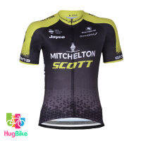 เสื้อจักรยานแขนสั้นทีม Scott 18 (01) สีเขียวดำ