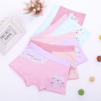 【LZ】 Children Girls Underpants Cartoon Cats Print Random Color Kids Underwear Boxer Briefs for 2 3 4 5 6 7 8 9 10 11 12 years old