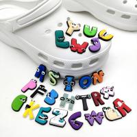 【CW】 Alphabet Lore Shoe Charms Flowers Cartoon Figure Accessories Shoes Decorations for Slippers Buckle