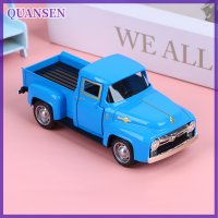 QUANSEN รถกระบะคลาสสิก1 32 scare รุ่นจำลองโลหะผสม diecasts Pull back Vehicle