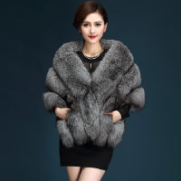 Bridal Wedding Elegant Long Pashmina Winter Women Faux Fur Long Shawl Stole Wrap Shrug Scarf Warm Female Waistcoat Cloak Coat