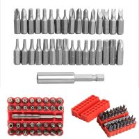 【LZ】❅∋  New33pces/lote conjunto de bits chave de fenda kit de ferramentas manuais com fenda hexagonal phillips special screw driver brocas bit liberação rápida