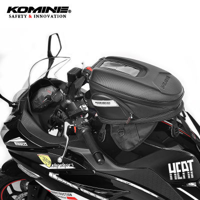 KOMINE Tank Bag Waterproof Motorcycle Half Helmet Bag Moto Tank Bag Magnetic Motocross Oil Bag Touch Screen Navigation Package