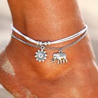 【CW】✑  Star Elephant Boho Pendent Layer Anklet Foot Jewelry Drop Shipping