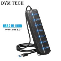 USB Hub 3.0 High Speed Multi USB Splitter 4 7 Ports Splitter with Switch Control For Xiaomi Macbook Pro PC Laptop Accessories USB Hubs