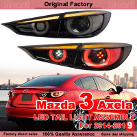 Bensi รถยนต์มาสด้าการแปลงไฟท้ายหลังสำหรับ2014-2019 Mazda 3 Axela ส่วนประกอบไฟท้ายด้านหลัง LED แบบไดนามิกสัญญาณเลี้ยวรถลูกปัดไฟส่องสว่างสูงไฟตัดหมอกชิ้นส่วนแปลงไฟเตือน