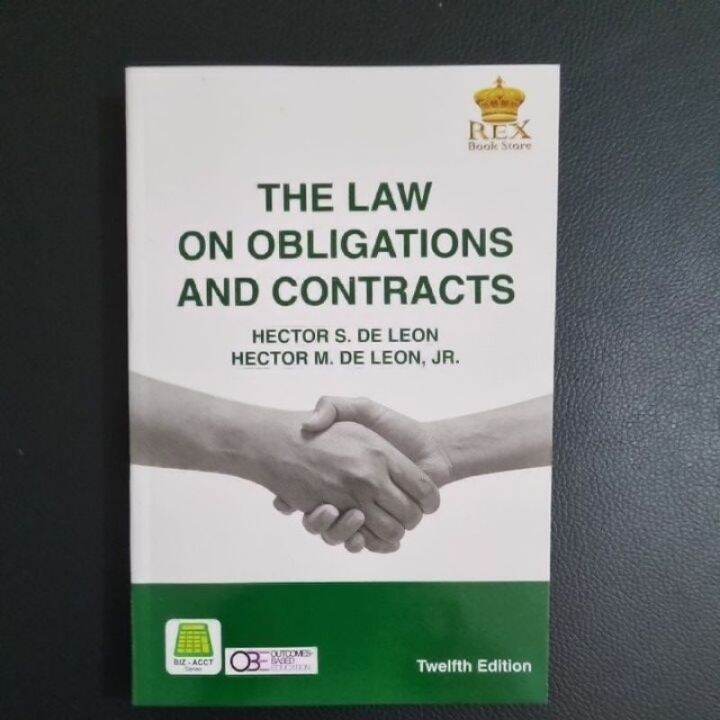 Kl The Law On Obligations And Contracts 12th Edition By Hector De Leon ...