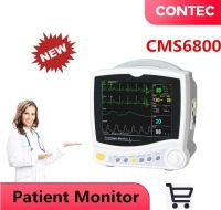 Contec 8 color TFT LCD ICU patient monitor ECG, RESP, SpO2, PR, NIBP, Dual-channel TEMP CMS6800 CE