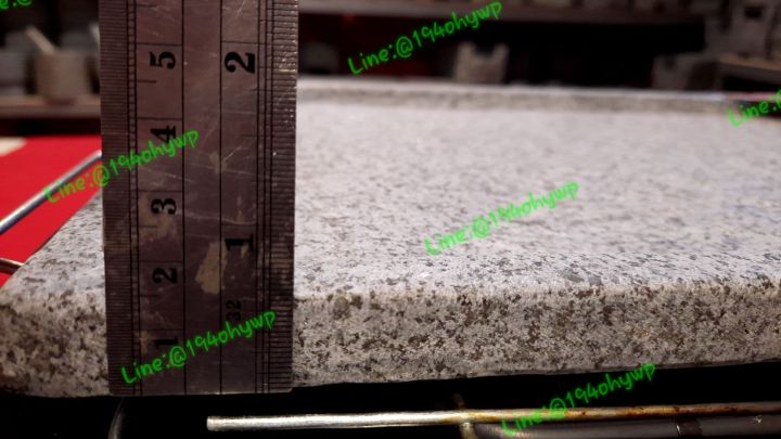 ถาดหินย่างเนื้อ-ทำจากหินแกรนิตฝีมือคนไทย-กระทะปิ้งย่าง-ขนาด-10-x-15