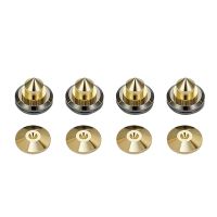 4 Set Golden-Plated Speaker Spikes Speaker Stands CD Subwoofer Amplifier Turntable Isolation Feet