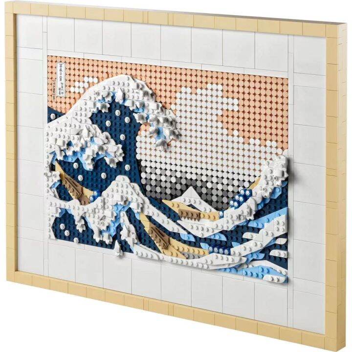 art-hokusai-the-great-wave-31208-3d-japanese-wall-art-craft-kit-framed-ocean-canvas-creative-activity-hobbies-for-adult-diy-home