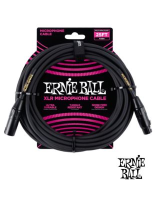 ERNIE BALL  สายไมค์ สายไมโครโฟน 7.6 เมตร แบบ XLR ตัวผู้ / ตัวเมีย (25FT Microphone Cable, Male / Female XLR)