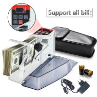 V40 Portable Money Counter Currency Note Bill Cash Banknote Ticket Counter Counting Machines Financial Equipment EU Plug