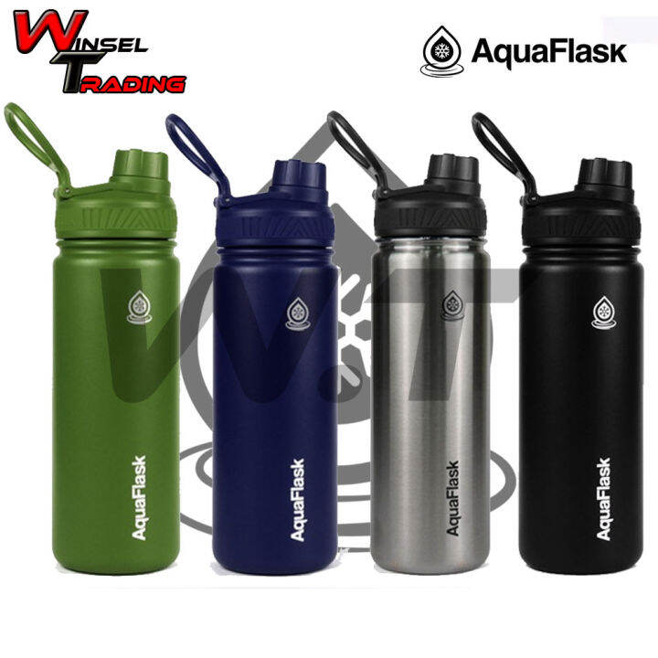 18oz Aqua Flask Wide mouth w/ flip cap Vacuum Insulated Stainless Steel ...