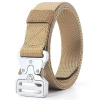 Quick Release Mens Tactical Belt Outdoor Military Training Waist Strap Alloy Buckle Army Fans Sport Nylon 3.2cm Narrow Cinto