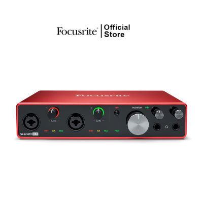 Focusrite Scarlett 8i6 (Gen 3) ออดิโออินเตอร์เฟส อุปกรณ์บันทึกเสียง โฮมสตูดิโอ 8in/6out USB Audio Interface