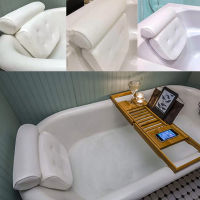 Mesh Neck Back Quality Bath Tub Spa Pillow Cushion Support Foam Comfort Bathtub 6 Suction Cup Bathroom Accessories home