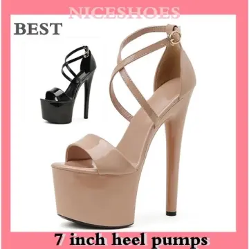7 Inch Heel ADORE-724 Black Patent – Shoecup.com