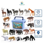 Bộ đồ chơi mô hình động vật 58 chi tiết thú rừng hoang dã RAMBO TOYS nhựa