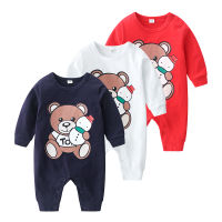 IYEAL Baby Romper Cotton Long Sleeves Cartoon Bear Newborn Baby Girls Boys Clothes roupa infantil Pajamas Jumpsuit Overalls