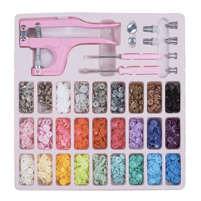 cw-300-sets-color-plastic-buttons-with-snaps-pliers-amp-storage-resin-sewing