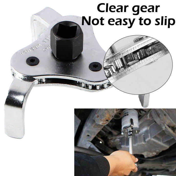 Three-Claw Oil Filter, Universal Oil Filter Removal Tool Adjustable Oil ...