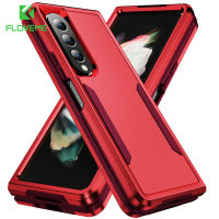 KISSCASE เคลือบฮาร์ดพับเกราะกรณีโทรศัพท์สำหรับ S Amsung G Alaxy Z พับ4 5กรัมกรณี Fold4หรูหราต่อต้านเคาะปกคลุมสำหรับ G Alaxy Z พับ4กรณี