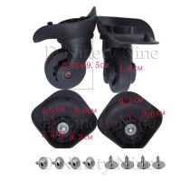 ✾ A23 Mute Wheel Suitcase Luggage Wheel Trolley Case Wheel Repair Universal Travel Suitcase Accessories Luggage Wheel 1 pair