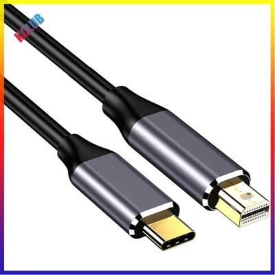 USB-C ที่จะ Mini DP สายแปลงสัญญาณ4K 60Hz Type C(Thunderbolt 3) มาสายเคเบิล Mini DisplayPort สำหรับแล็ปท็อป/แท็บเล็ต