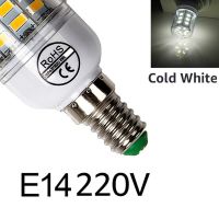 โคมไฟเทียน LED SMD5730โคมไฟระย้าทรงข้าวโพดหลอดไฟไฟตกแต่งบ้าน E14โคมไฟอัฉริยะ220V SMD5730หลอดหลอดไฟสำหรับบ้าน