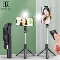 Bluetooth Selfie Stick foldable Holder Retractable Portable Multifunctional for IOS Android Tripod With Wireless Remote Shutter