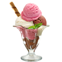 Pasabahce Ice Cream Cup ( 2 pcs) เเก้วไอสครีม เเก้วคุณภาพดี 4 ออนช์ ,120 cc