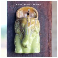 Woww สุดคุ้ม Baansuan Ceramic แจกันแขวนผนัง เซรามิค กระถางปลูกต้นไม้ แจกันติดผนัง รูปช้าง กระถางไม้น้ำ ราคาโปร กระถาง ต้นไม้ พลาสติก กระถาง ต้นไม้ แบบ ยาว กระถาง ต้นไม้ ใน บ้าน กระถาง ปลูก แค ค ตั ส