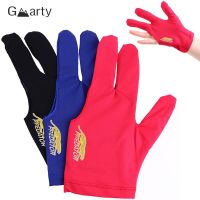 1pc Three Fingers Snooker Pool Cue Billiard Glove For Left Hand Leica Fabric Embroidery Billiard Accessory Avoid The Pain