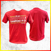 เสื้อยืด ลิขสิทธิ์แท้ Liverpool ลิเวอร์พูล T-shirts รุ่น LFC-105 สีแดง