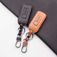 ♀❁卐 Carrying Leather Key Fob Case Cover Skin Set for Mitsubishi Outlander ASX RVR AXR Native Pajero Shogun Montero Lancer 2 Buttons