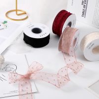 1 1/2 Inch Organza Ribbon Roll 20 Yards for Gift Wrapping Bouquet Wrapping Decoration Bows for Crafts