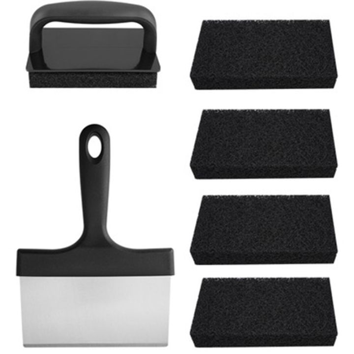 versatility-griddle-cleaning-kit-grill-cleaner-tool-set-for-hot-or-cold-surfaces-scraper-cleaning-brushes