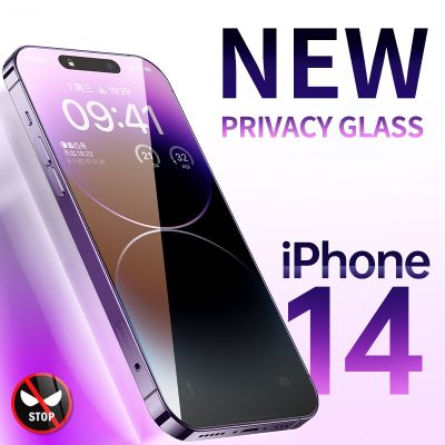 Privacy Protective Glass For iPhone 14 13 12 11 Pro Max X XR Anti Spy Tempered Glass For iPhone 14 13 Plus Screen Protector Film