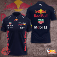 Summer Oracle Red Bull Racing Tezos Mobil 1 AOP Polo Shirt Label Heuer Give You Wings fashion polo shirt