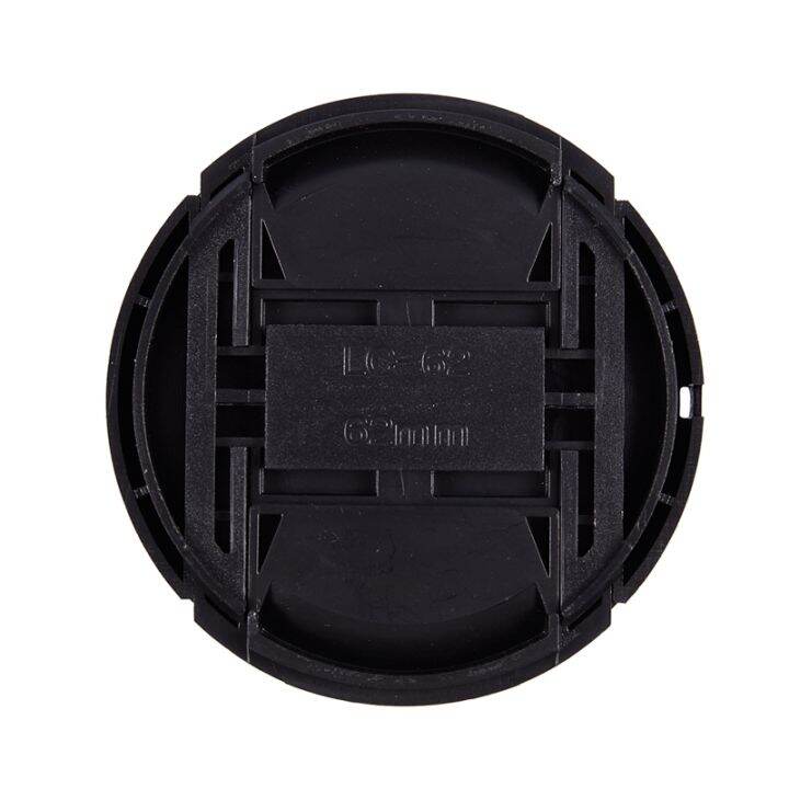 black-62mm-center-pinch-design-front-lens-cap-cover