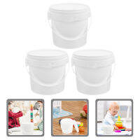 HAOYUNLA 3PCS ของเล่นจัดงาน Candy Buckets Foods Snacks Containers Table Sundries เก็บเก็บข้อมูล (1L)