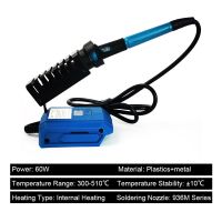 60W Digital Electric Soldering Iron 300-510℃ Adjustable Internal Heating 936M Solder Tip Soldering Station For Makita Battery