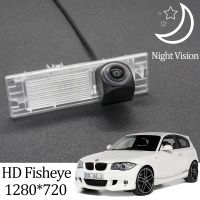 HO Owtosin HD 1280X720 Fisheye กล้องมองหลังสำหรับ BMW 1 Series E81 Hatchback 2004 2011รถอุปกรณ์เสริมที่จอดรถ