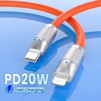 PD 20W Kabel Data Silikon Cecair USB C 3A Super Cepat Mengecas Kabel untuk 14 13 12 11 Pro Max