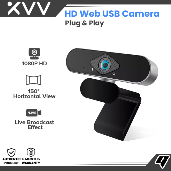 XiaoVV Webcam HD Web USB Camera Plug and Play 1080P HD Display 150 ...