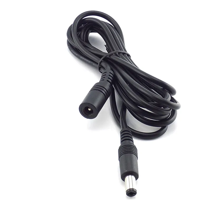 12V DC Power Cable Extension Cord Adapter Female to Male Plug 5.5mmx2.1mm  Power Cords For CCTV Camera Home Security Strip Light